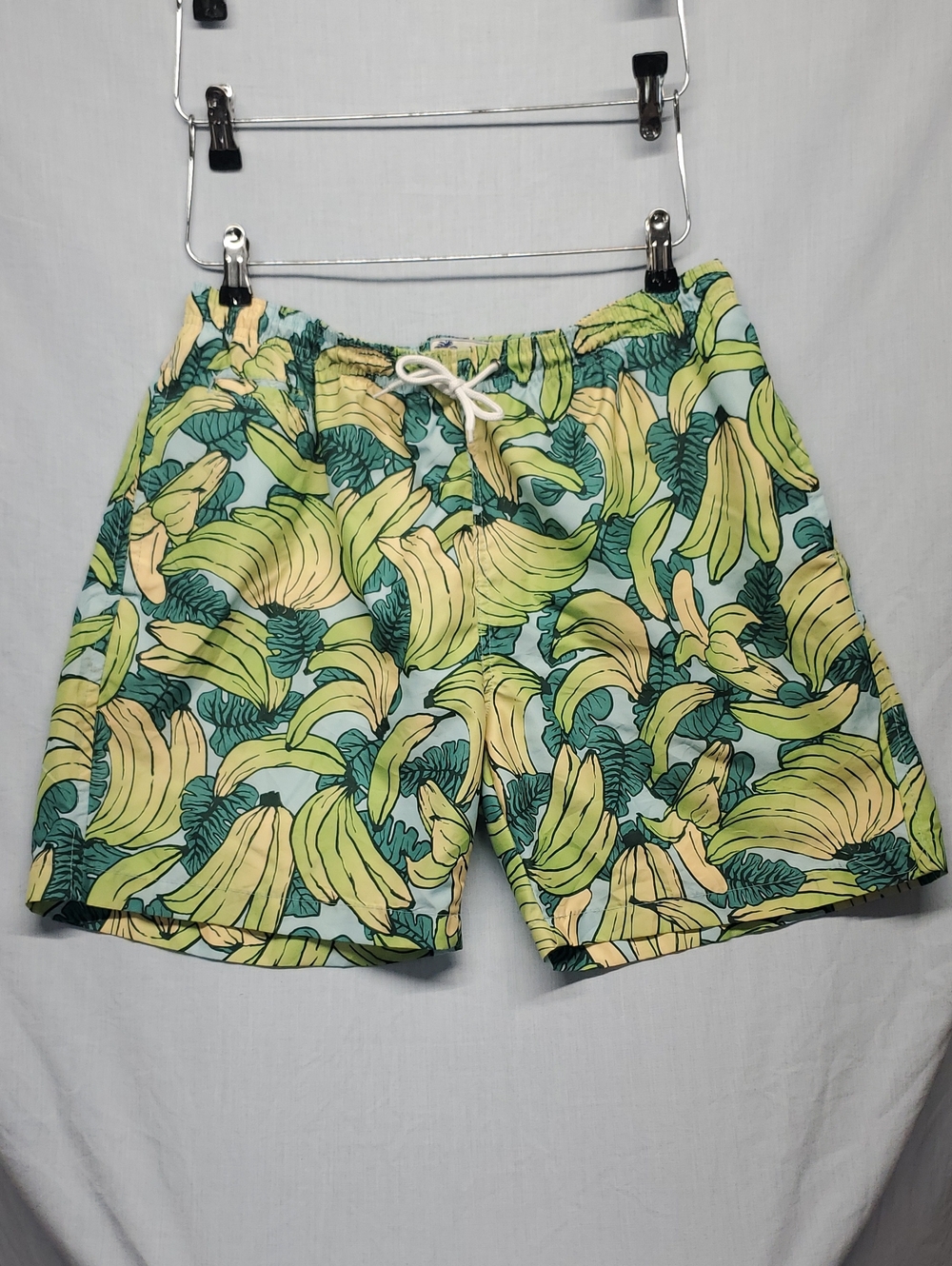 Men's Yellow Banana Print Swim Trunks #214
